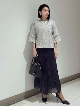 「esche（エッシュ）のアイテム（バッグ）」を使った、環さん（レディース・158cm）の冬コーディネート