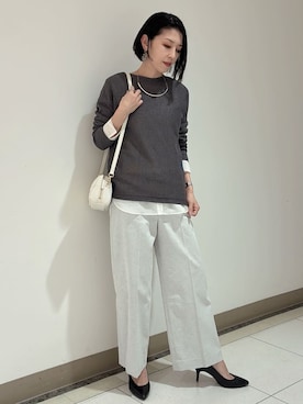 「Rubyrivet（ルビーリベット）のアイテム（アクセサリー）」を使った、環さん（レディース・158cm）の春コーディネート