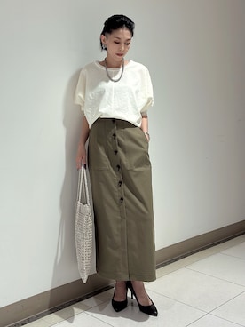 「UNTITLED（アンタイトル）のアイテム」を使った、環さん（レディース・158cm）の夏コーディネート