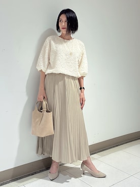 「UNTITLED（アンタイトル）のアイテム（アクセサリー）」を使った、環さん（レディース・158cm）の秋コーディネート