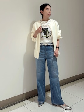 「UNTITLED（アンタイトル）のアイテム（ブルゾン）」を使った、環さん（レディース・158cm）の春コーディネート