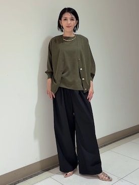 「UNTITLED（アンタイトル）のアイテム」を使った、環さん（レディース・158cm）の春コーディネート