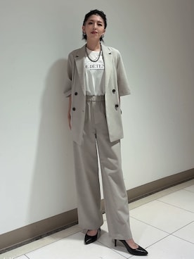 「UNTITLED（アンタイトル）のアイテム」を使った、環さん（レディース・158cm）の夏コーディネート