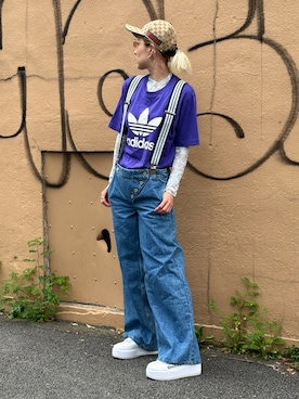 「GUCCI（グッチ）のアイテム（帽子）」を使った、nyamnyam793n さん（レディース・162cm）の夏コーディネート