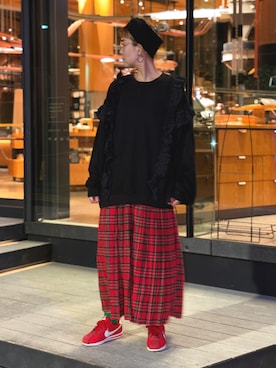 「ガーリーカジュアル」｜Nagisaさん（レディース・162cm）の秋コーディネート