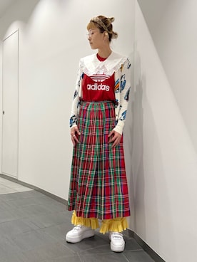 「Onitsuka Tiger（オニツカタイガー）のアイテム」を使った、nyamnyam793n さん（レディース・162cm）の秋コーディネート