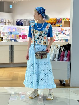 「WC（ダブル シー）のアイテム」を使った、nyamnyam793n さん（レディース・162cm）の夏コーディネート