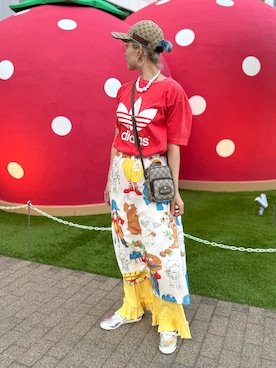 「PUNYUS（プニュズ）のアイテム」を使った、nyamnyam793n さん（レディース・162cm）の夏コーディネート