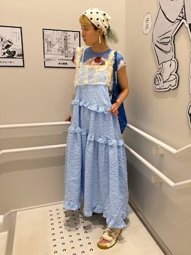 「BAYFLOW（ベイフロー）のアイテム」を使った、nyamnyam793n さん（レディース・162cm）の夏コーディネート
