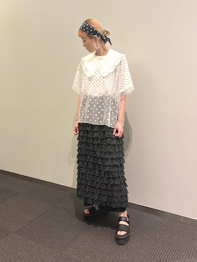 「レトロ」｜nyamnyam793n さん（レディース・162cm）の夏コーディネート
