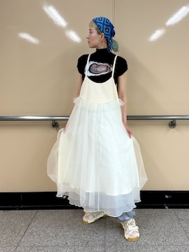 「JEANASIS（ジーナシス）のアイテム」を使った、nyamnyam793nさん（レディース・162cm）の夏コーディネート