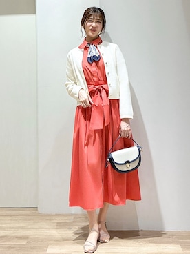 「デート服」｜もんちゃんさん（レディース・167cm）の春コーディネート