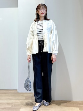 「COCUE（コキュ）のアイテム」を使った、もんちゃんさん（レディース・167cm）の春コーディネート