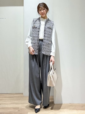 「TAKEO KIKUCHI（タケオキクチ）のアイテム」を使った、もんちゃんさん（レディース・167cm）の春コーディネート