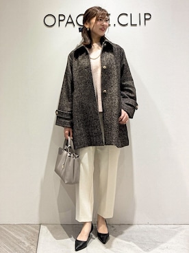 「アイテム（その他ヘアアクセサリー、ブルー系）」を使った、もんちゃんさん（レディース・167cm）の冬コーディネート