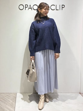 「アイテム（チャーム、ブラウン系）」を使った、もんちゃんさん（レディース・167cm）の冬コーディネート