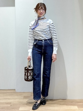 「COCUE（コキュ）のアイテム」を使った、もんちゃんさん（レディース・167cm）の春コーディネート