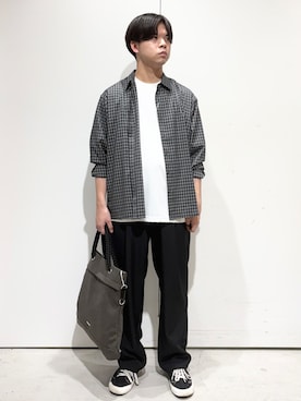 「THE SHOP TK （ザ ショップ ティーケー ）のアイテム（Tシャツ/カットソー）」を使った、ASAさん（メンズ・173cm）の秋コーディネート