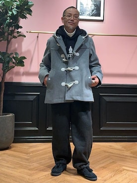 「アイテム（ダッフルコート）」を使った、torigoeさん（メンズ・164cm）の秋コーディネート