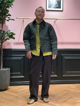 「Barbour（バブアー）のアイテム」を使った、torigoeさん（メンズ・164cm）の冬コーディネート