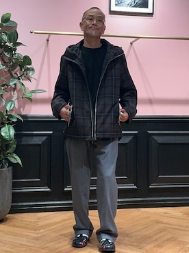 「アイテム（ソックス/靴下）」を使った、torigoeさん（メンズ・164cm・50代）の秋コーディネート