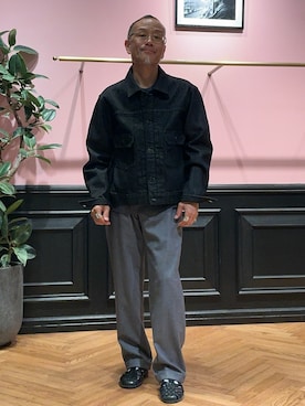 「アイテム（その他パンツ）」を使った、torigoeさん（メンズ・164cm・50代）の秋コーディネート
