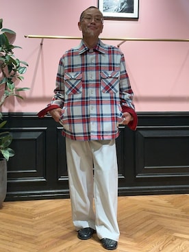 「アイテム（その他パンツ）」を使った、torigoeさん（メンズ・164cm・50代）の秋コーディネート