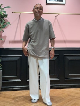 「DRESSTERIOR（ドレステリア）のアイテム（Tシャツ/カットソー）」を使った、torigoeさん（メンズ・164cm）の夏コーディネート