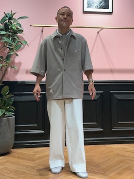 「DRESSTERIOR（ドレステリア）のアイテム（Tシャツ/カットソー）」を使った、torigoeさん（メンズ・164cm）の夏コーディネート