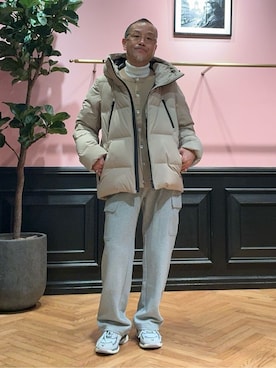 「アイテム（ダウンジャケット/コート）」を使った、torigoeさん（メンズ・164cm）の秋コーディネート
