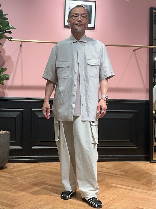 DRESSTERIOR（ドレステリア） シャツ 半袖 リネンレーヨン ハーフ