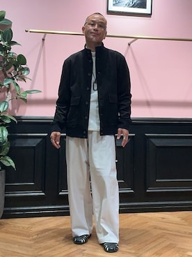 「アイテム（その他パンツ）」を使った、torigoeさん（メンズ・164cm・50代）の秋コーディネート