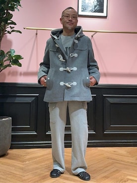 「アイテム（ダッフルコート）」を使った、torigoeさん（メンズ・164cm）の冬コーディネート