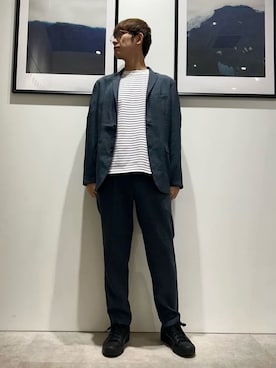 「SOUP（スープ）のアイテム」を使った、ZER0さん（メンズ・180cm）の春コーディネート