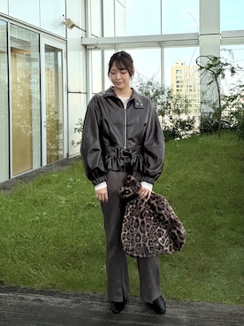 「GALLEST（ギャレスト）のアイテム」を使った、ririさん（レディース・162cm）の秋コーディネート