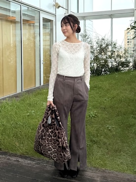 「GALLEST（ギャレスト）のアイテム」を使った、ririさん（レディース・162cm）の秋コーディネート