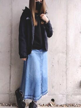 The North Face ザノースフェイス のマウンテンパーカーを使ったレディース人気ファッションコーディネート Wear