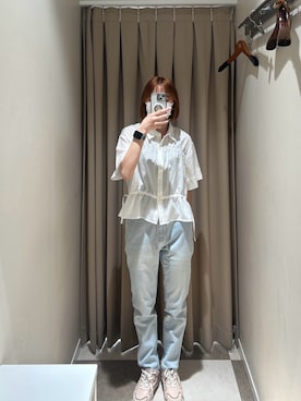 「URBAN RESEARCH Sonny Label（アーバンリサーチサニーレーベル）のアイテム（パンツ）」を使った、nnam74さん（レディース・158cm）の夏コーディネート