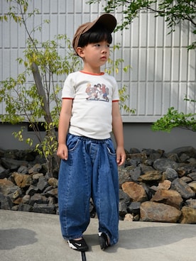 deee🐏さん（キッズ・100cm）の夏コーディネート