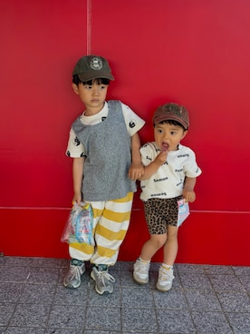 「ZARA KIDSのアイテム」を使った、deee🐏さん（キッズ・90cm）の春コーディネート