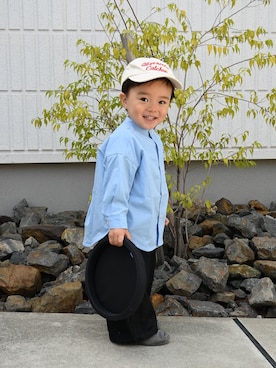 「p.premier（ピードットプルミエ）のアイテム」を使った、deee🐏さん（キッズ・90cm）の春コーディネート