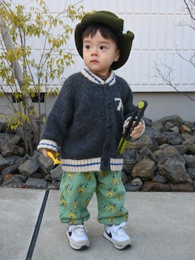 「BOBO CHOSES（ボボショーズ）のアイテム」を使った、deee🐏さん（キッズ・90cm）の冬コーディネート