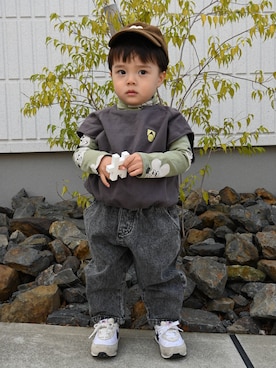 「BOBO CHOSES（ボボショーズ）のアイテム」を使った、deee🐏さん（キッズ・90cm）の冬コーディネート