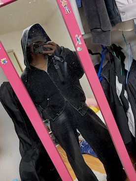 「ADRER（アドラー）のアイテム（パーカー）」を使った、しょーたさん（メンズ・169cm）の春コーディネート