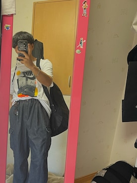 「NIKE（ナイキ）のアイテム（トップス）」を使った、しょーたさん（メンズ・170cm）の夏コーディネート