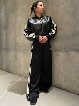 「adidas（アディダス）のアイテム（ブルゾン）」を使った、RNさん（レディース・155cm）の春コーディネート