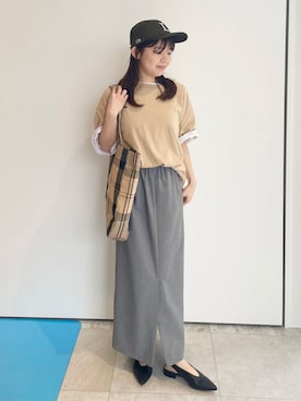 「LACOSTE（ラコステ）のアイテム」を使った、hiraoさん（レディース・156cm）の春コーディネート