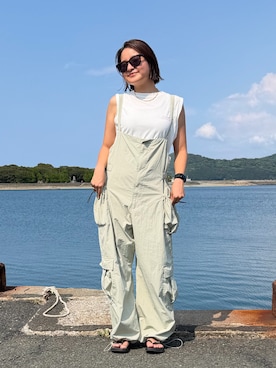 岡田真名美さん（レディース・160cm）の夏コーディネート