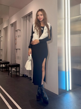 「GYDA（ジェイダ）のアイテム（バッグ）」を使った、YURIさん（レディース・165cm）の秋コーディネート