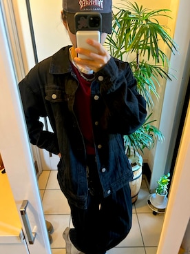 「THRASHER（スラッシャー）のアイテム（キャップ）」を使った、るちあさん（メンズ・167cm）の春コーディネート